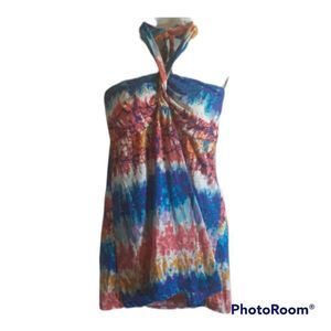 No Boundaries, XL 15/17, Halter Top, Fun Beaded Tie